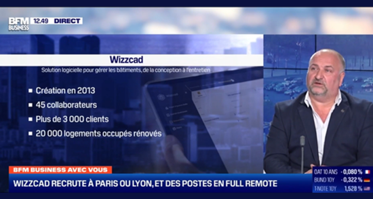 WIZZCAD sur BFM Business-recrutement